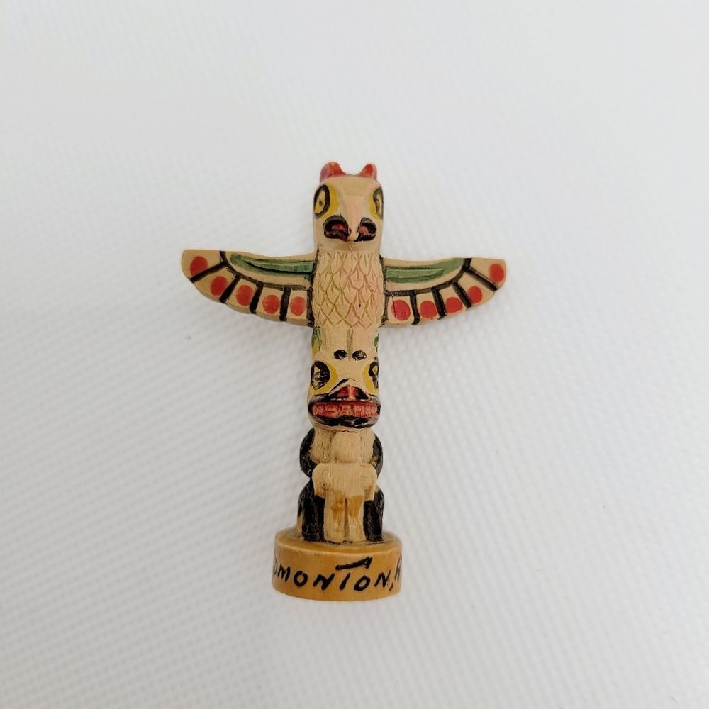 Totum Pin Wood Carved Boma Canada